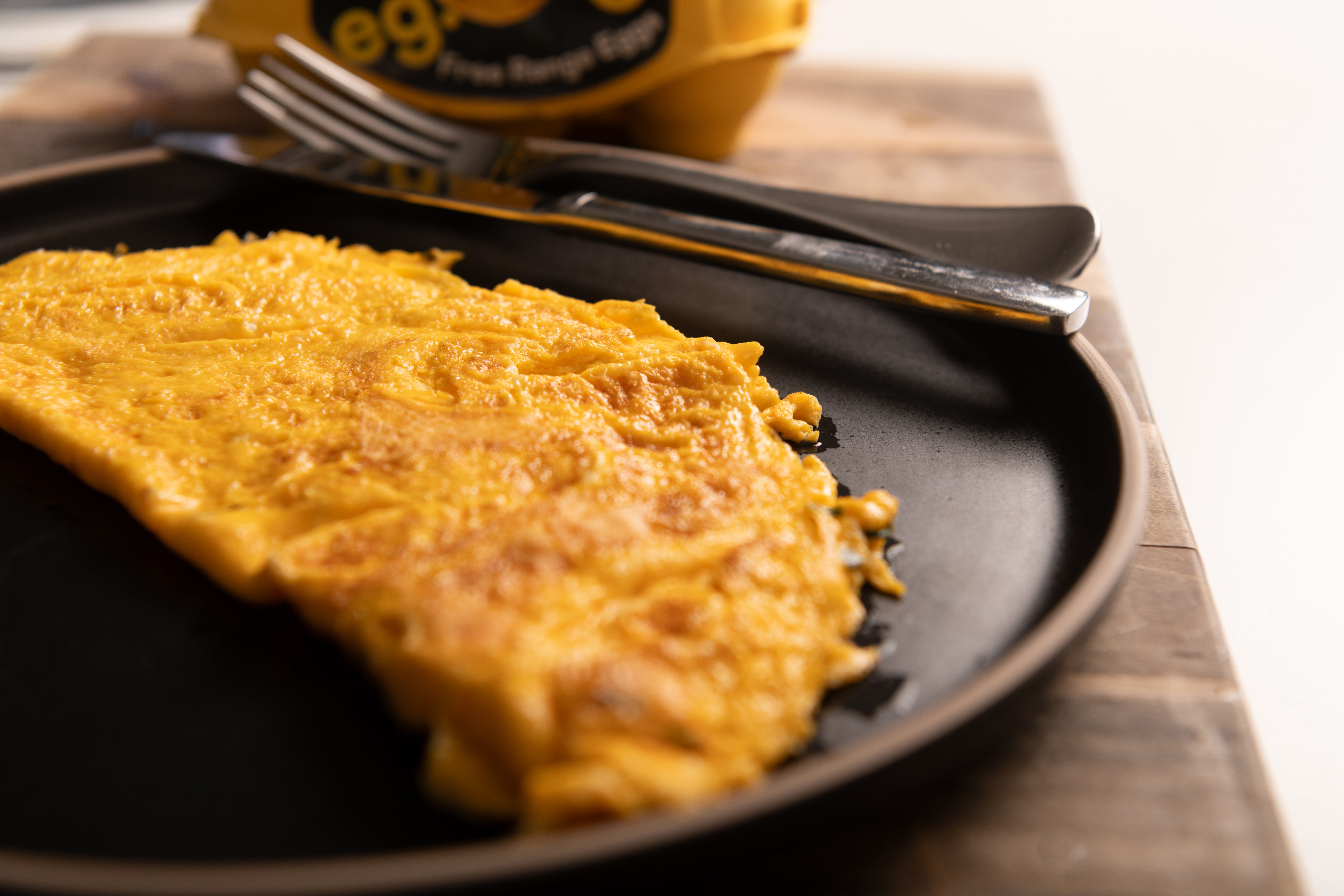 Omelettes made easy with eg.