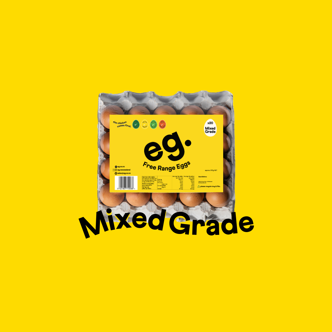(Mixed Grade) 20 Tray Free Range Eggs